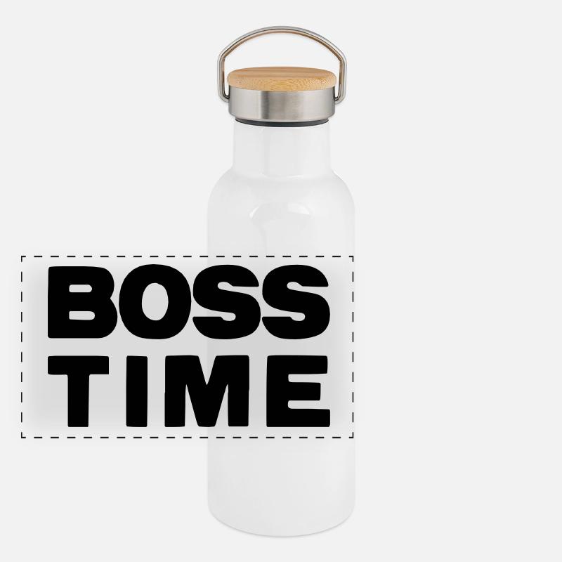 Bosstime Panorama Thermosflasche mit Bambusdeckel