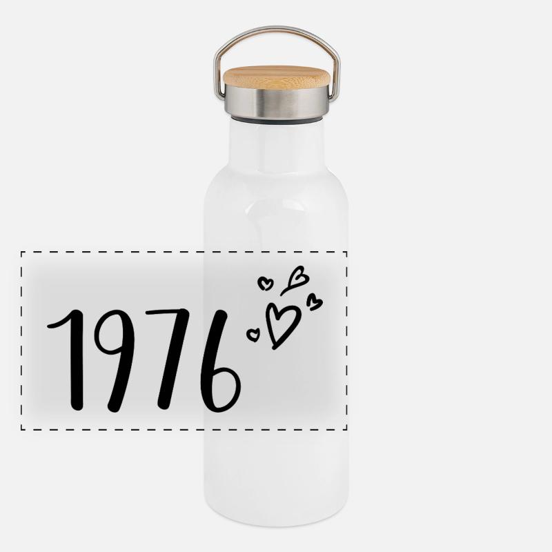 1976 Panorama Thermosflasche mit Bambusdeckel