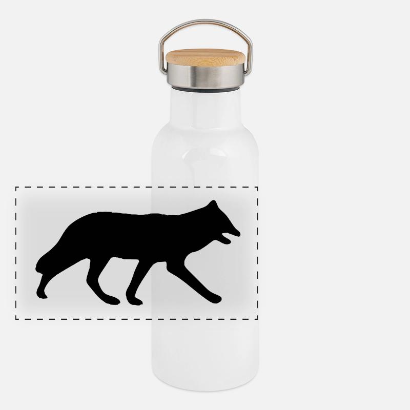 arctic fox fox11 Panoramic Thermal Bottle with Bamboo Lid