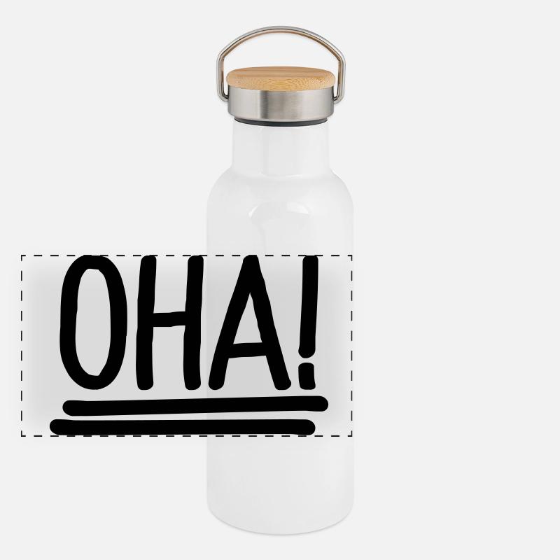oha Panorama Thermosflasche mit Bambusdeckel