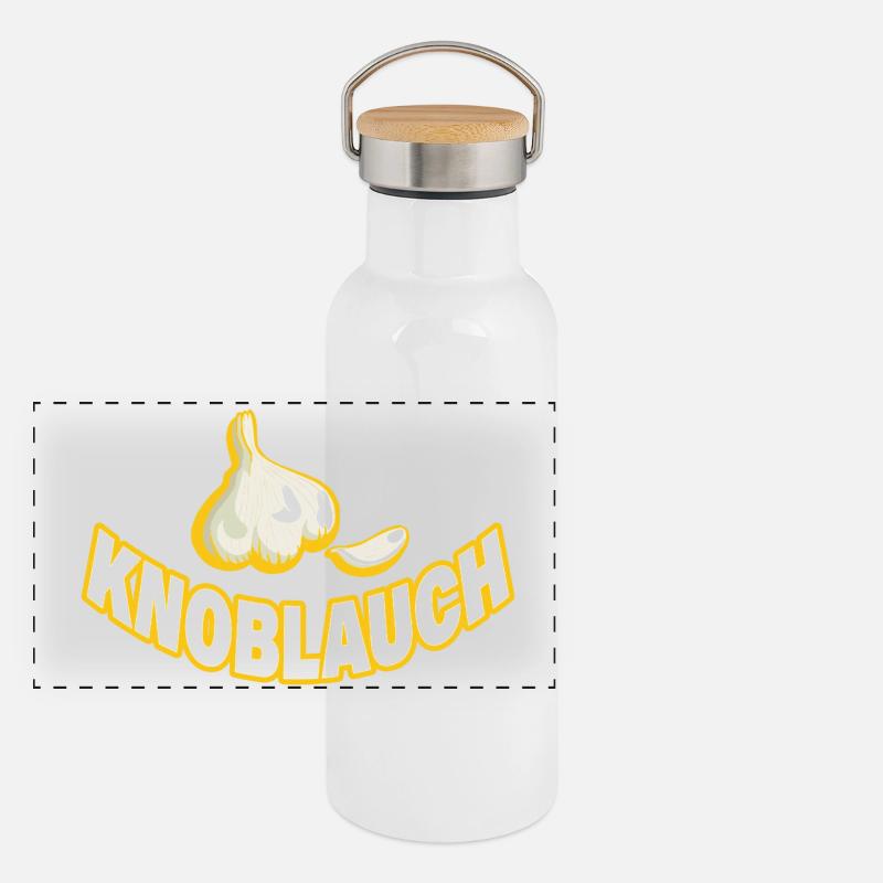 GARLIC Panoramic Thermal Bottle with Bamboo Lid