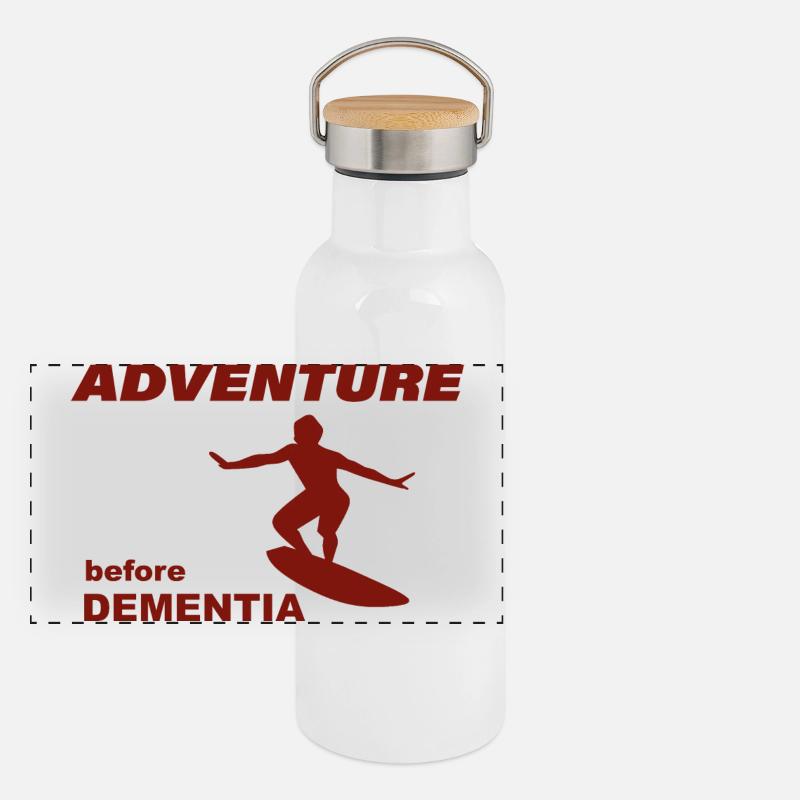 AVENTURE DE SURF Gourde isotherme avec bouchon en bambou