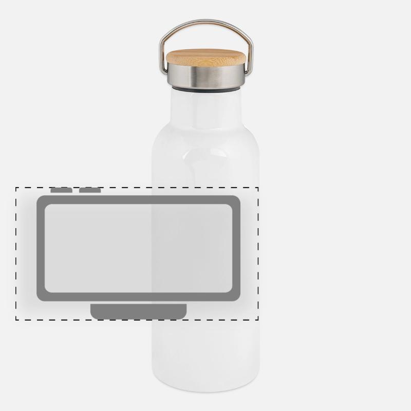 G:YM Neon Console Glyph Panoramic Thermal Bottle with Bamboo Lid