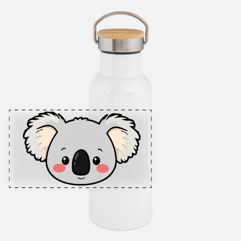Panorama Thermosflasche mit Bambusdeckel