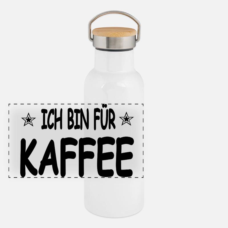 Gourde isotherme avec bouchon en bambou