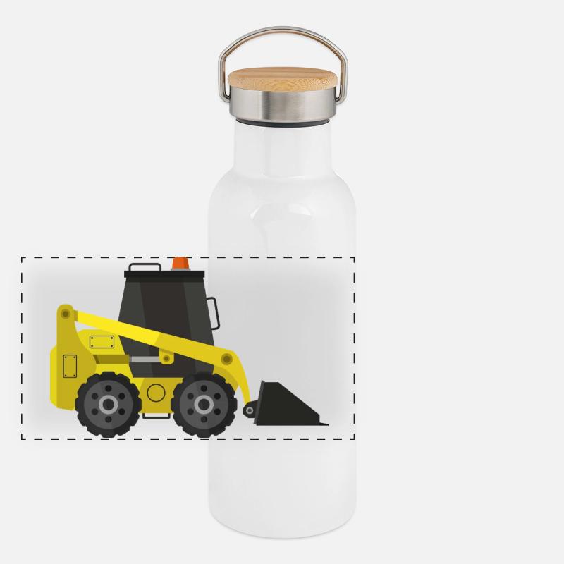 Excavatrice Gourde isotherme avec bouchon en bambou