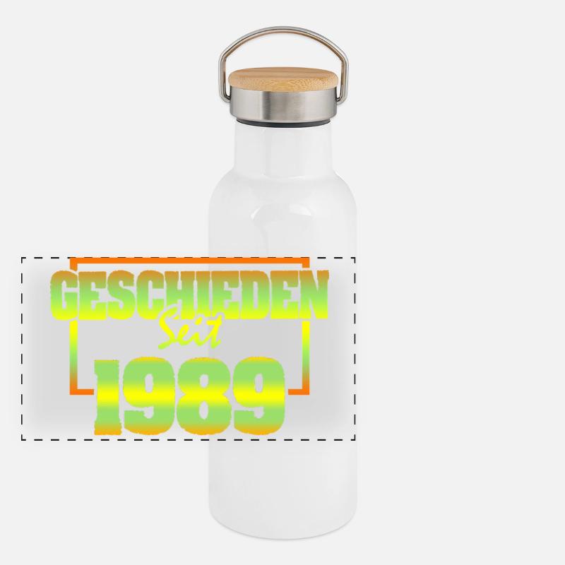 1989 Gourde isotherme avec bouchon en bambou