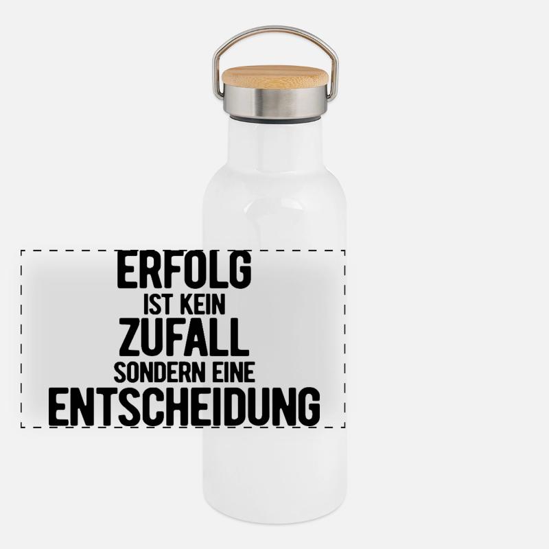 Success is not a coincidence - motivation - resolutions Panoramic Thermal Bottle with Bamboo Lid