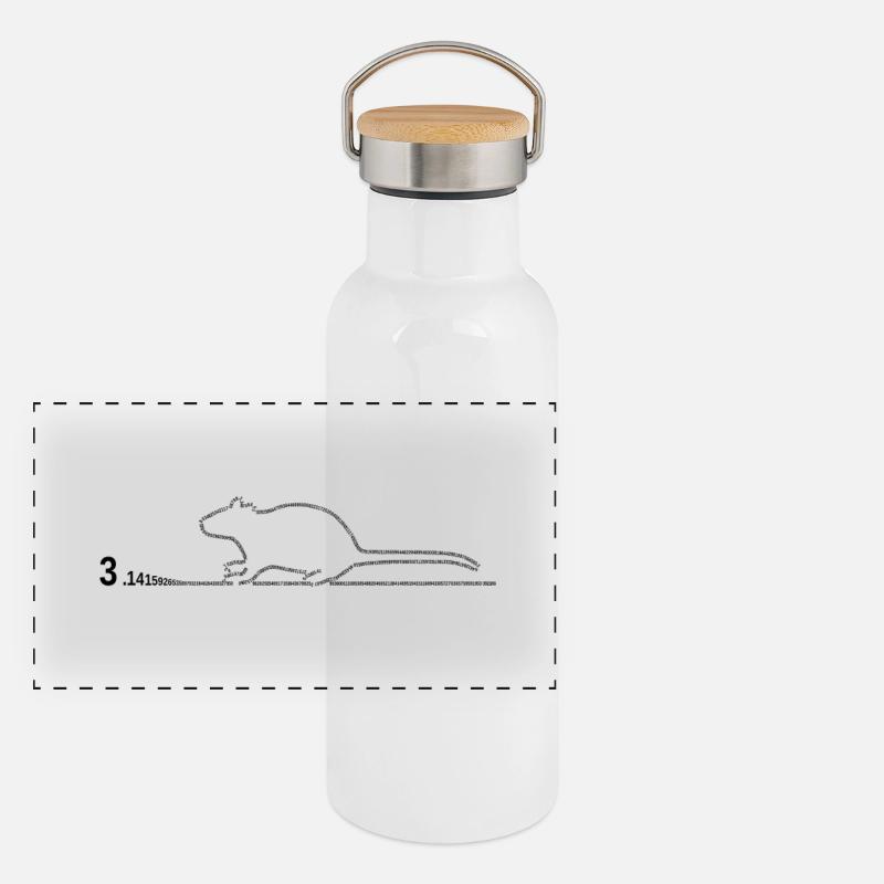 pi-rat Panorama Thermosflasche mit Bambusdeckel