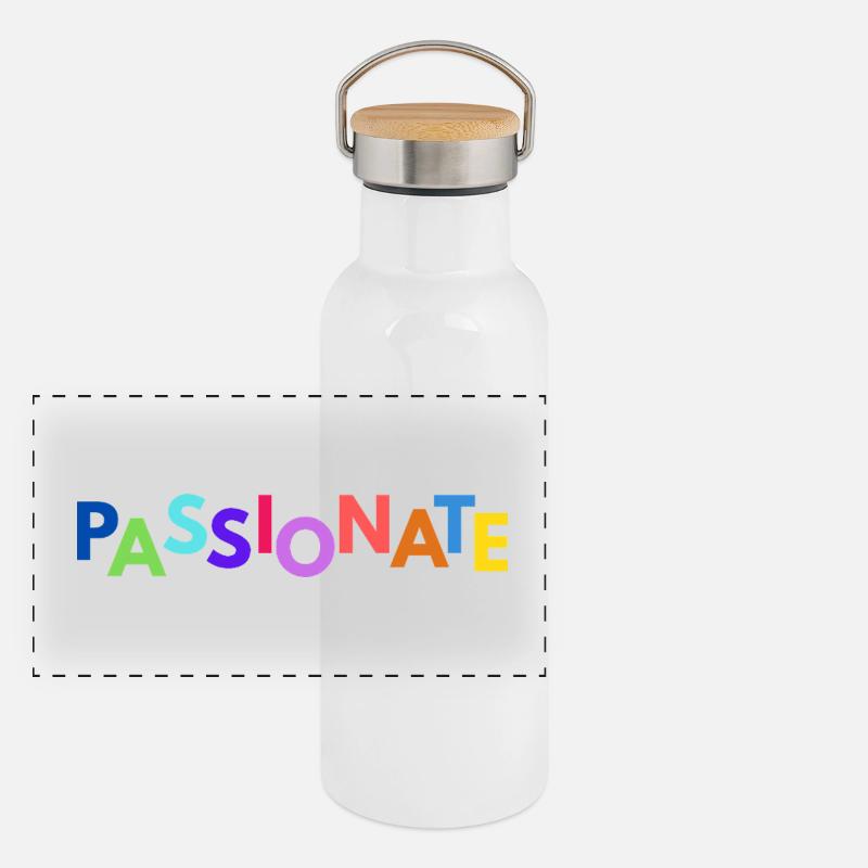 Passionate ❤️🔥 Panorama Thermosflasche mit Bambusdeckel