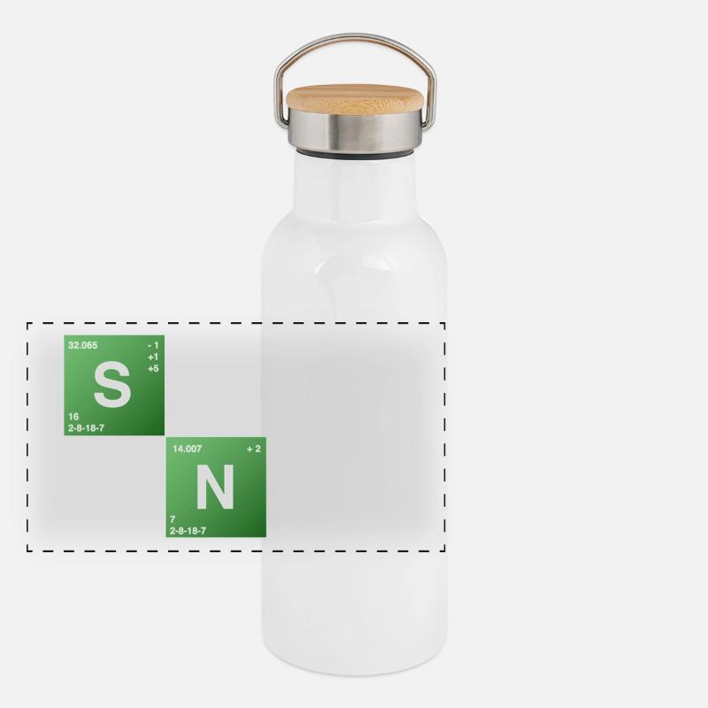 Send Nudes Panorama Thermosflasche mit Bambusdeckel