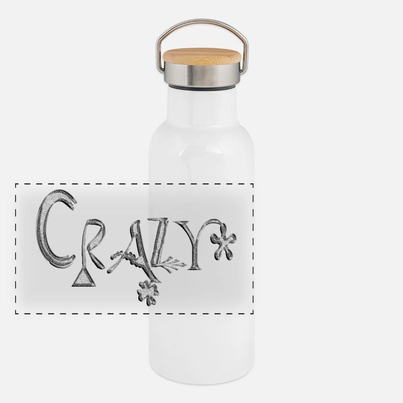 Crazy Panorama Thermosflasche mit Bambusdeckel