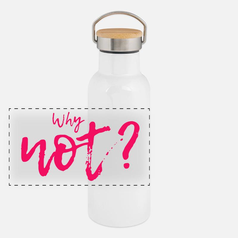 POURQUOI PAS? Gourde isotherme avec bouchon en bambou