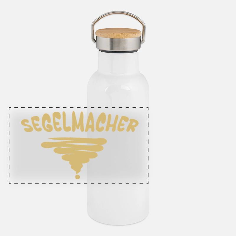 Occupation: Sailmaker Panoramic Thermal Bottle with Bamboo Lid