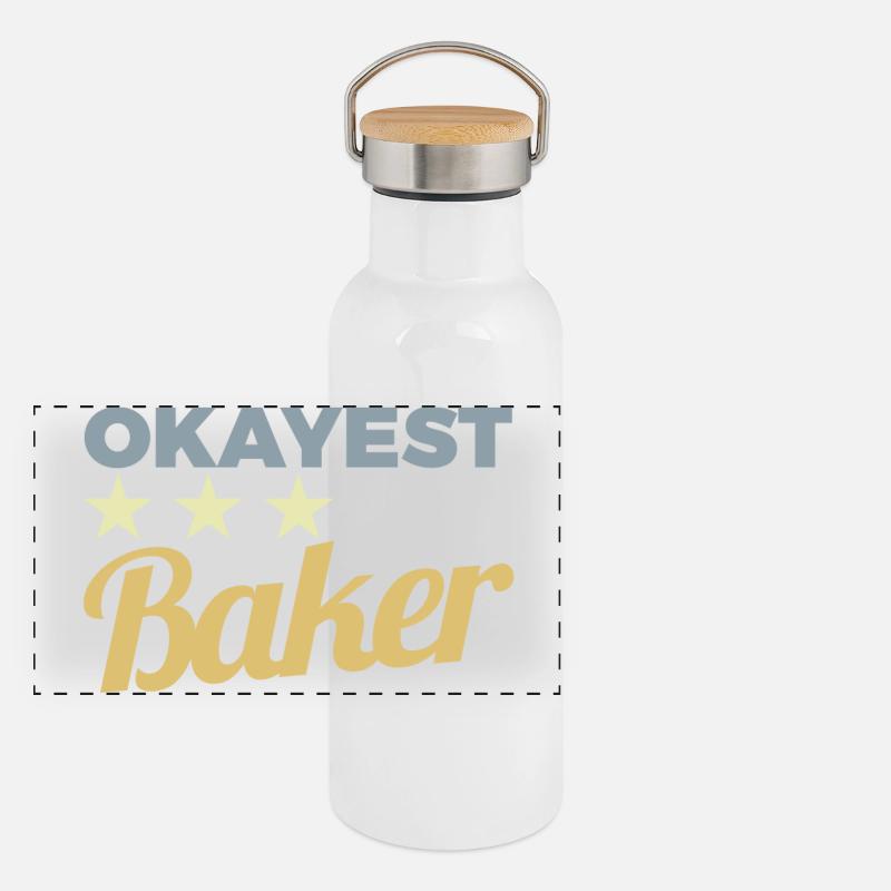 Panorama Thermosflasche mit Bambusdeckel