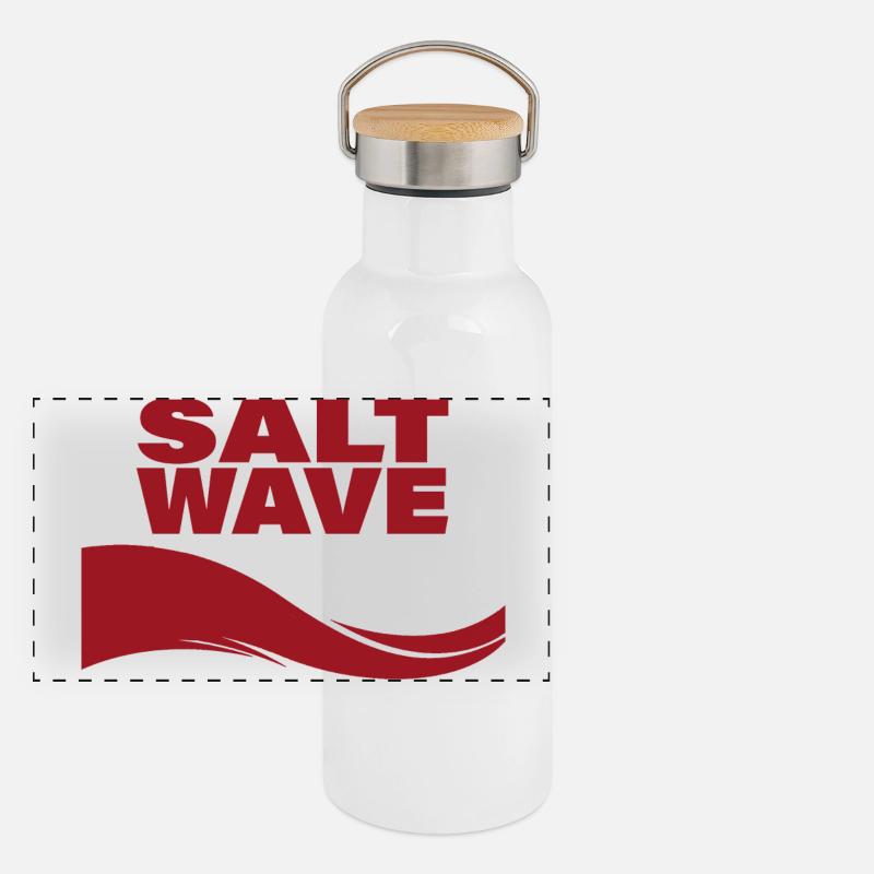 SALT WAVE Panoramic Thermal Bottle with Bamboo Lid