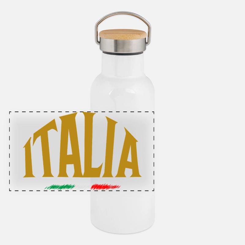 Italia Panoramic Thermal Bottle with Bamboo Lid