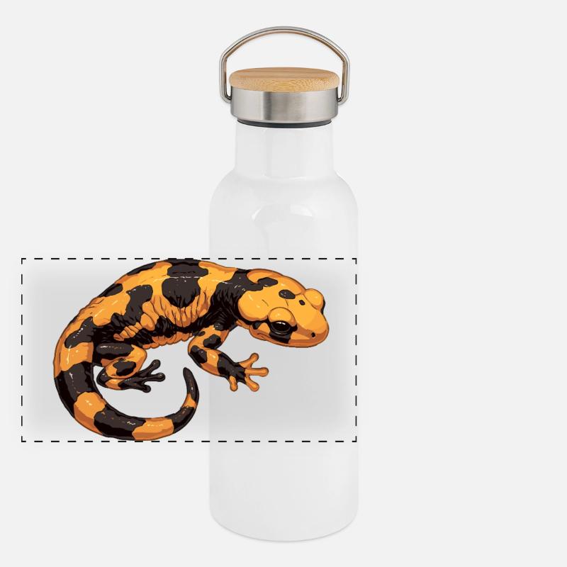 Fire Salamander Salamander Panoramic Thermal Bottle with Bamboo Lid