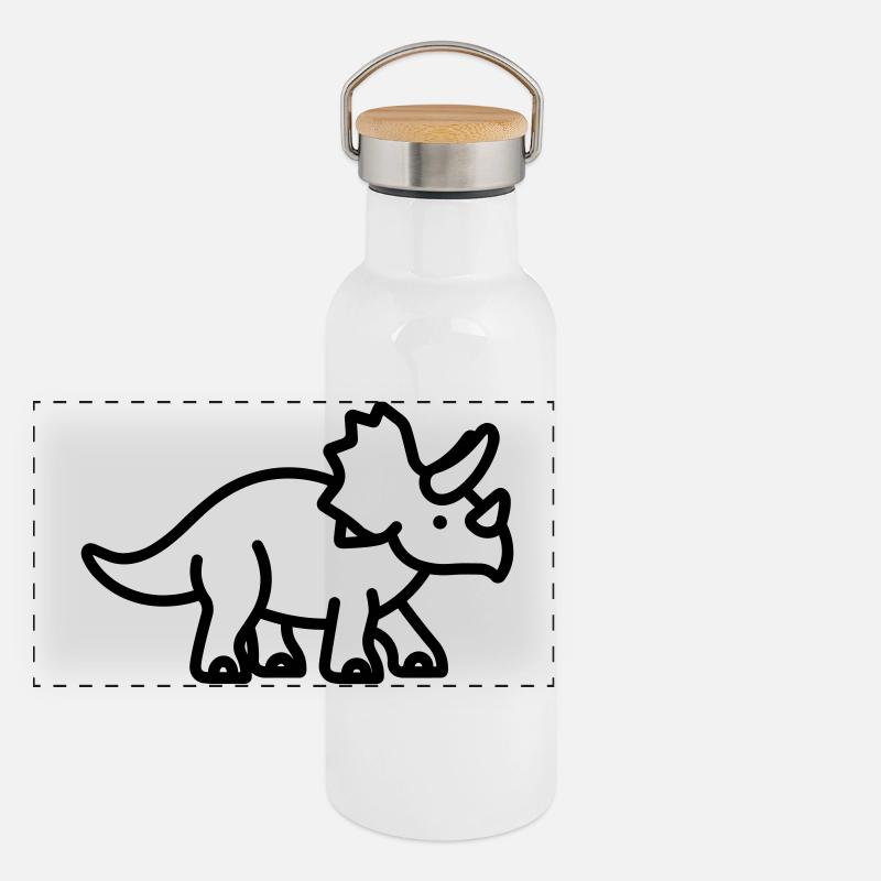 Panorama Thermosflasche mit Bambusdeckel