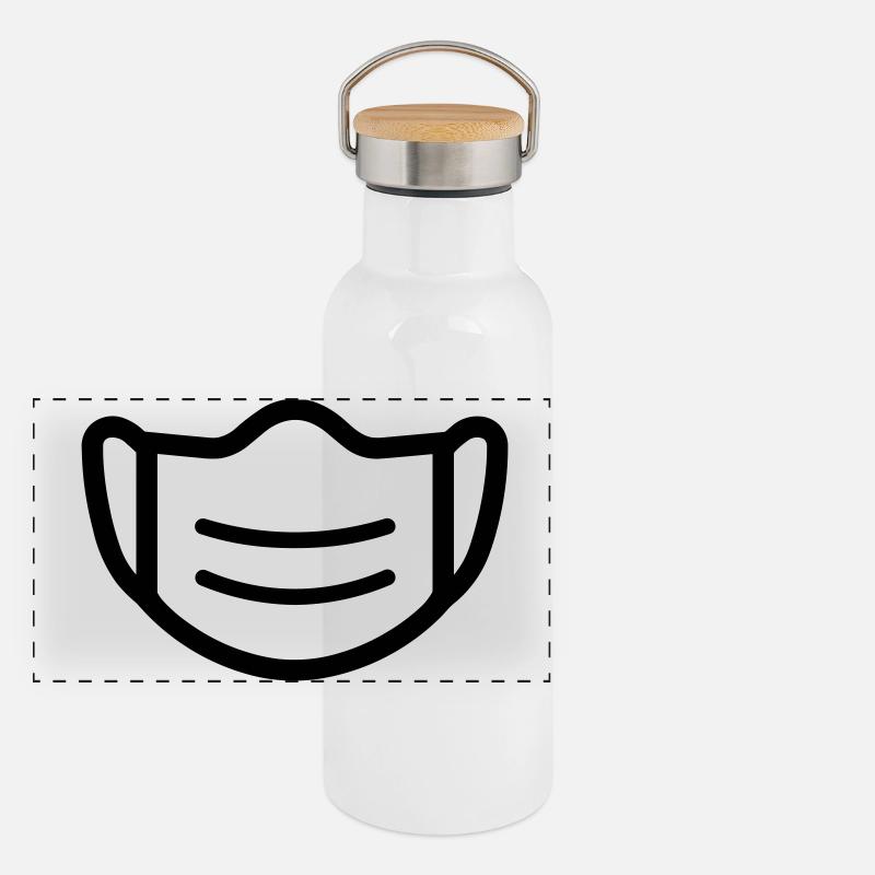 masque Gourde isotherme avec bouchon en bambou