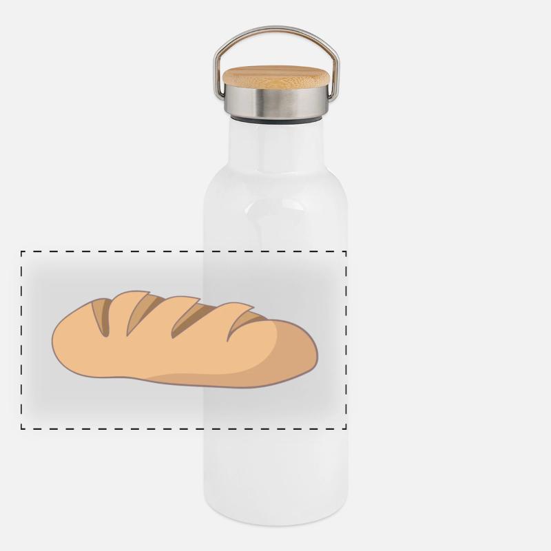 pain Gourde isotherme avec bouchon en bambou