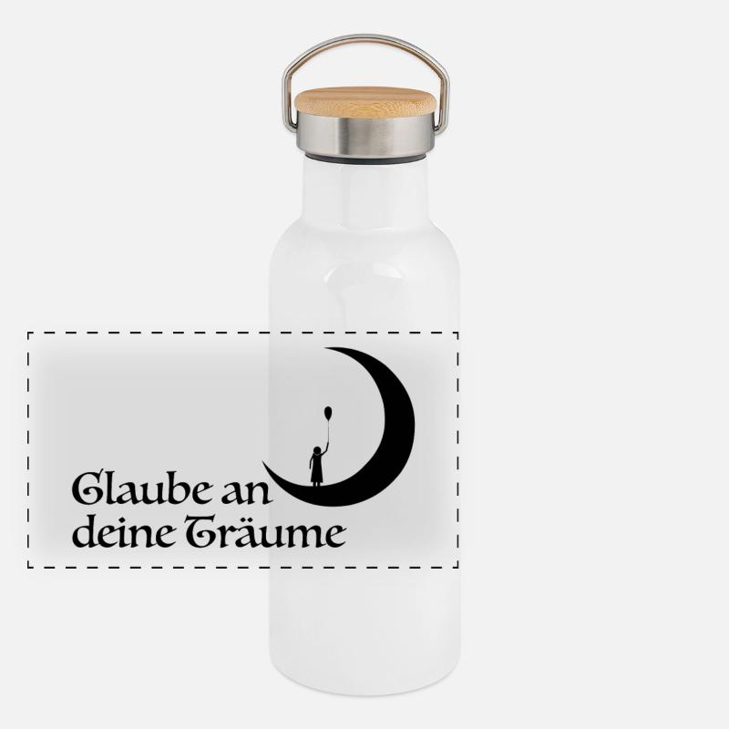 foi Gourde isotherme avec bouchon en bambou