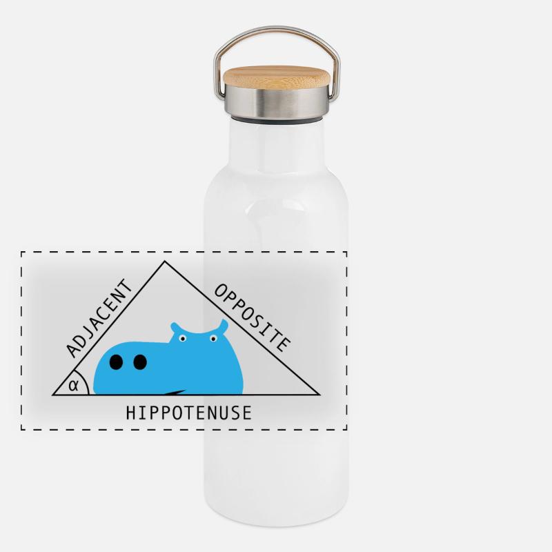 Mathematik Panorama Thermosflasche mit Bambusdeckel