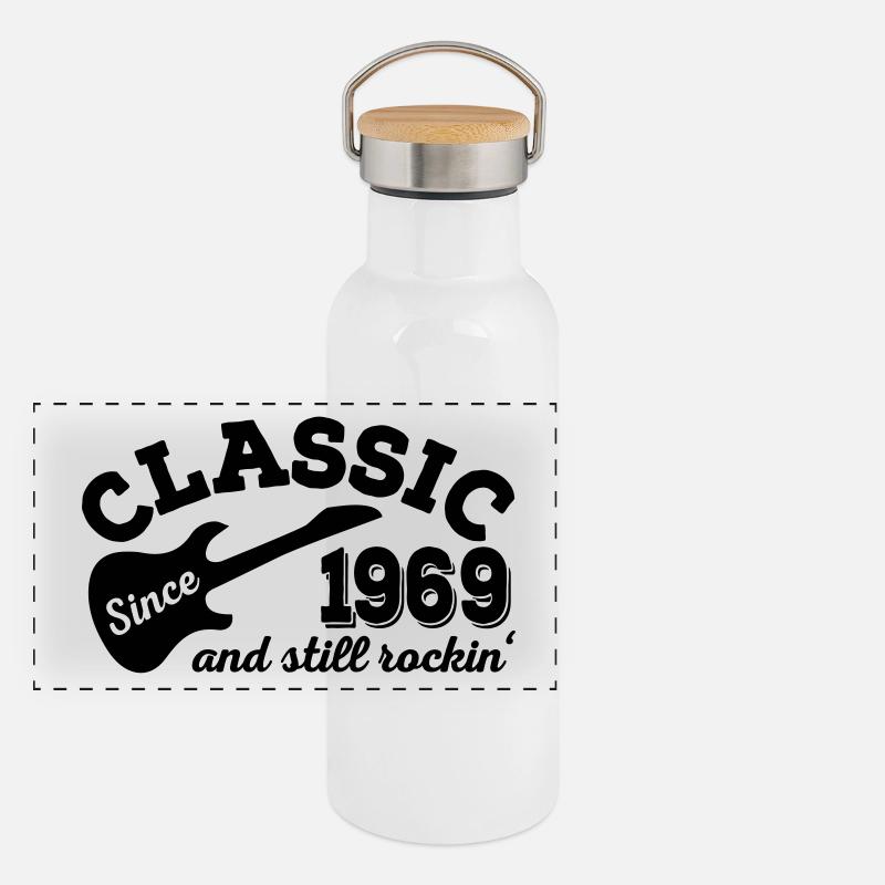 Panorama Thermosflasche mit Bambusdeckel