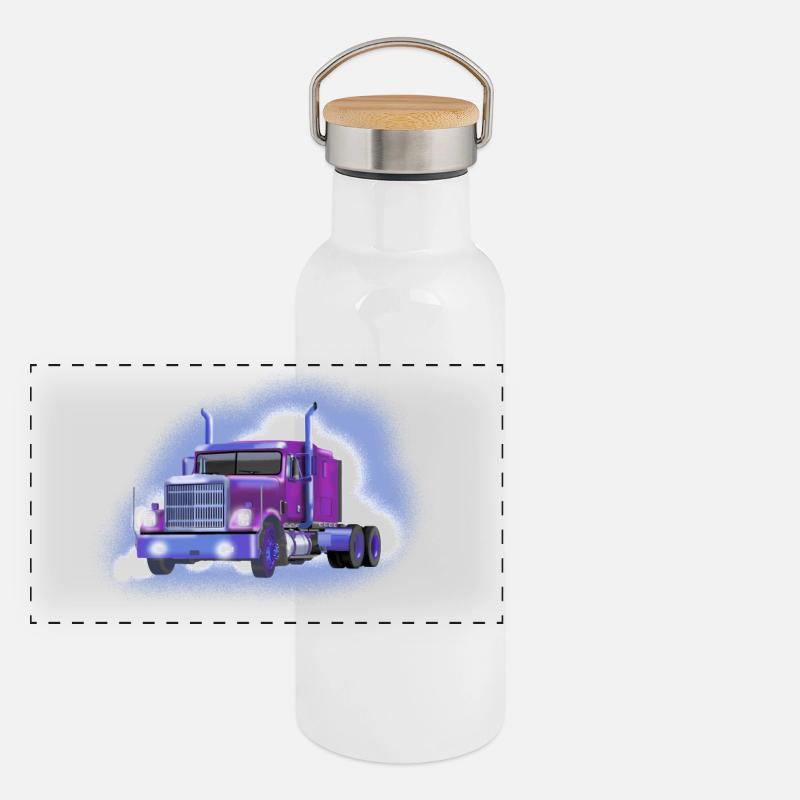 truck Gourde isotherme avec bouchon en bambou