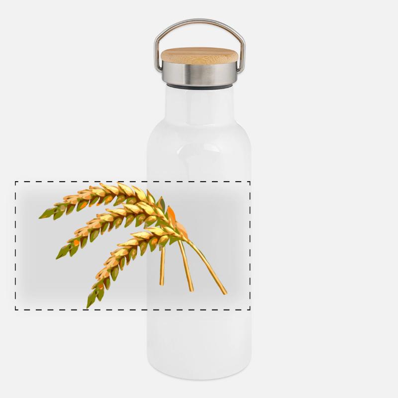 grain Panoramic Thermal Bottle with Bamboo Lid