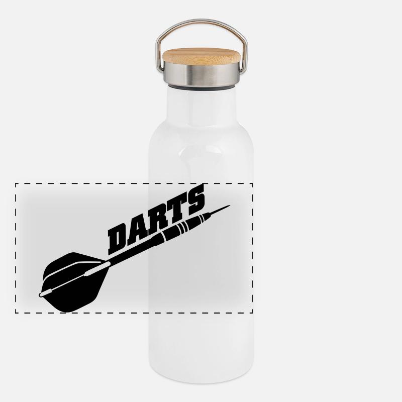 Panorama Thermosflasche mit Bambusdeckel