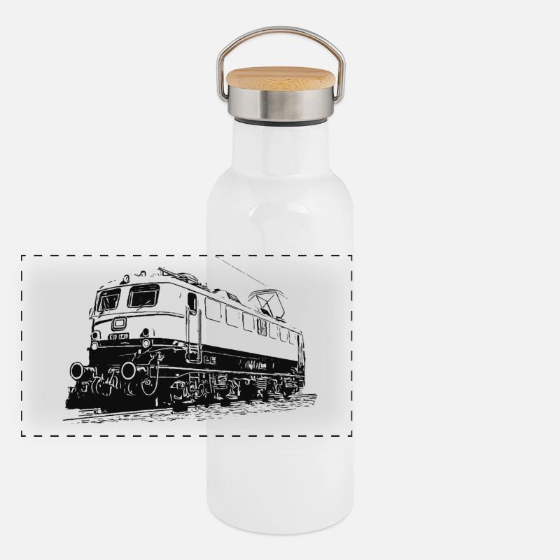 Elektrolok E10 1239 Panorama Thermosflasche mit Bambusdeckel