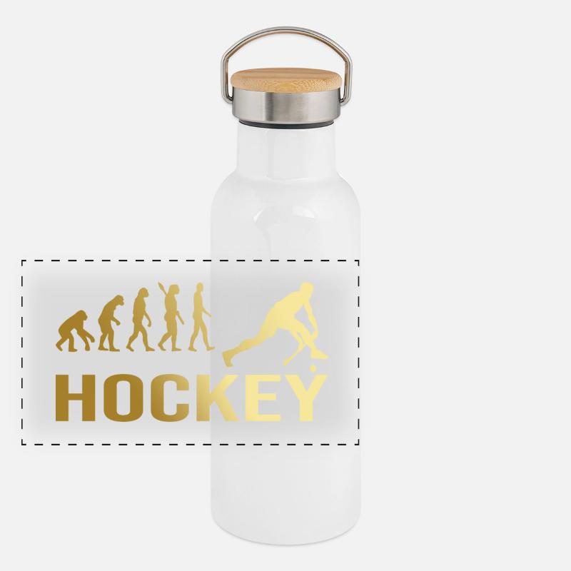 Evolution Hockey Panorama Thermosflasche mit Bambusdeckel
