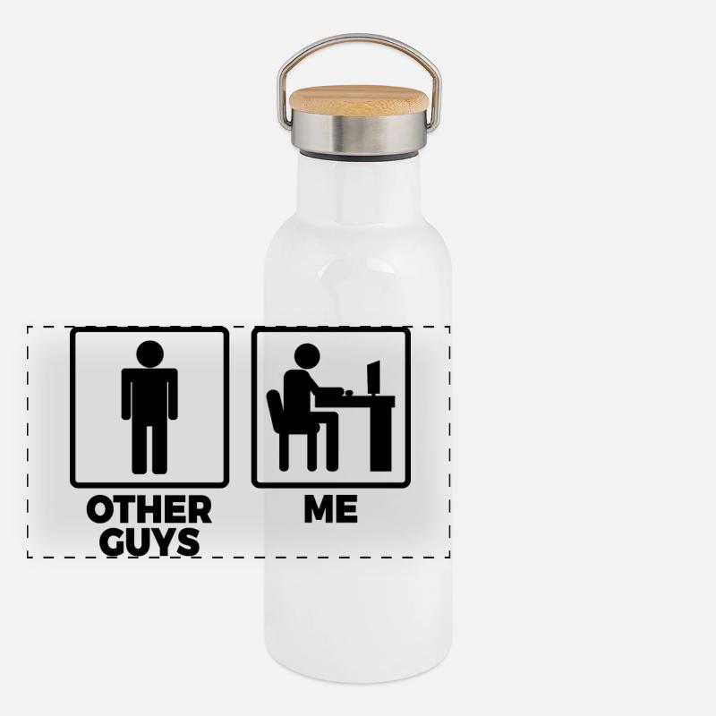 D’autres programmeurs et moi Gourde isotherme avec bouchon en bambou