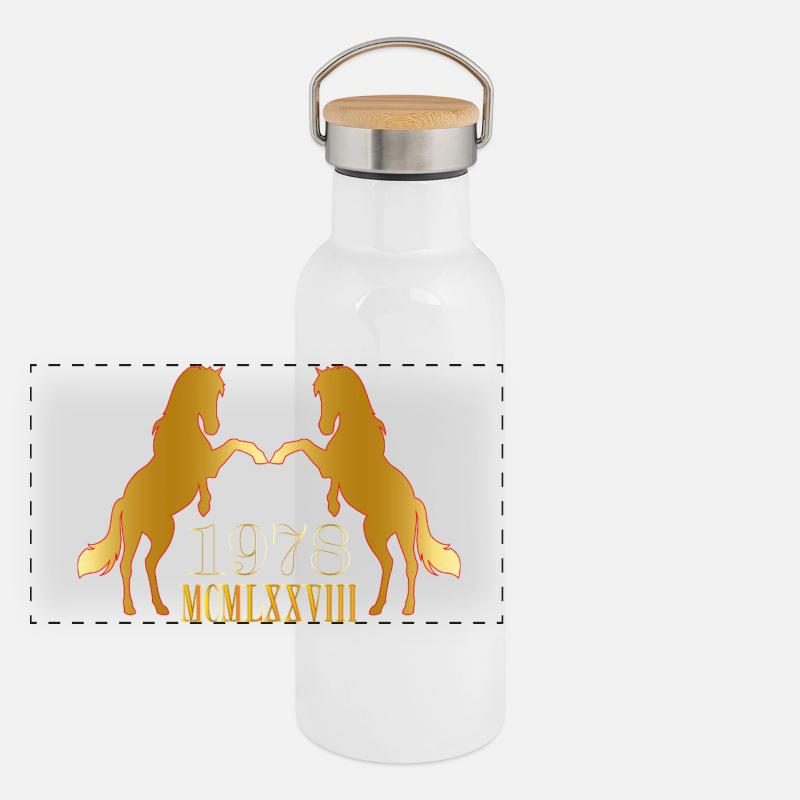 1978 Panoramic Thermal Bottle with Bamboo Lid