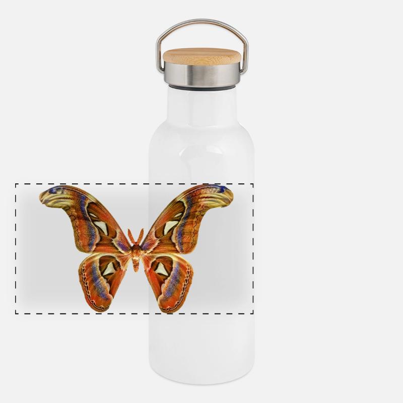 Panorama Thermosflasche mit Bambusdeckel