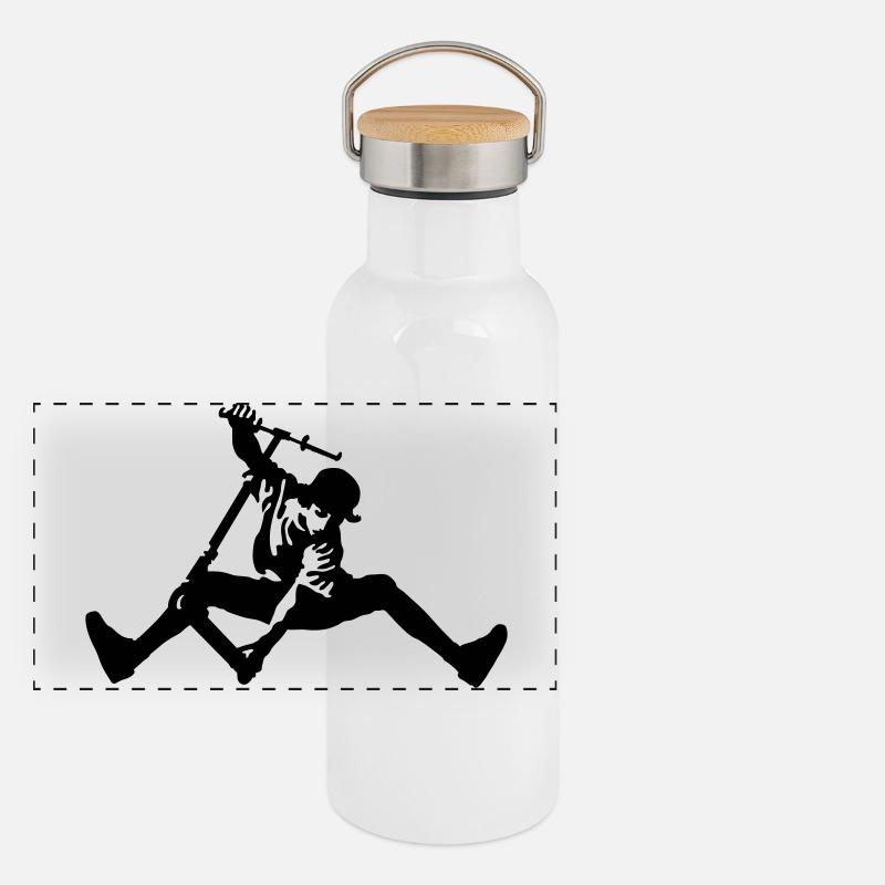 Scooter Panoramic Thermal Bottle with Bamboo Lid