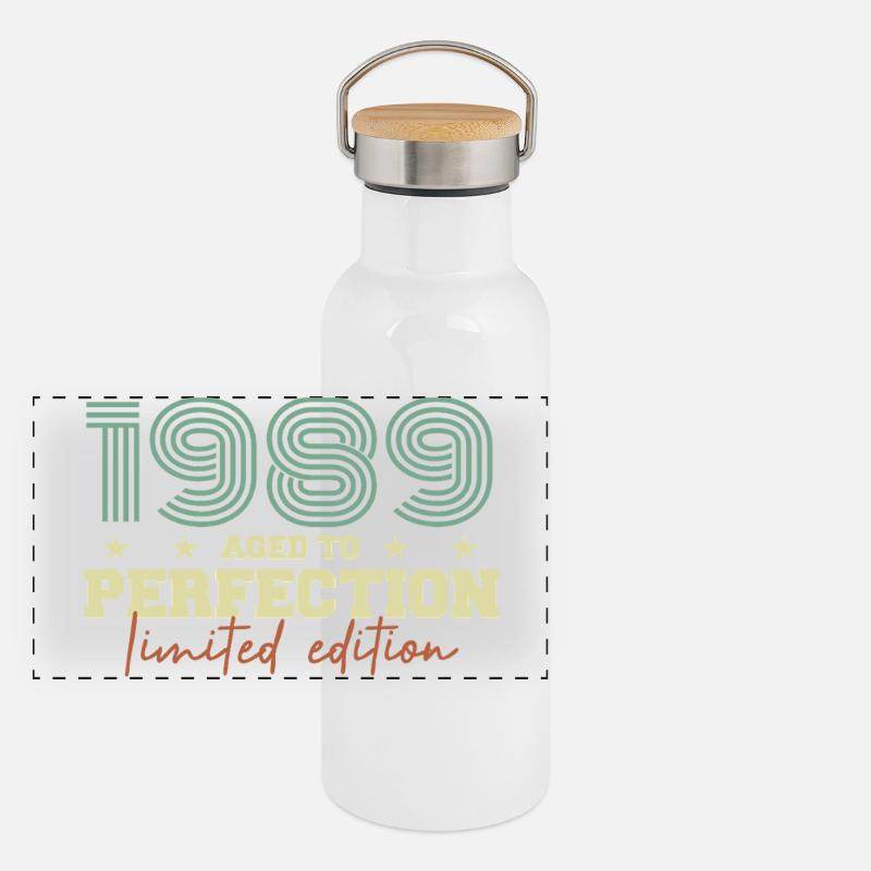 1989 Gourde isotherme avec bouchon en bambou