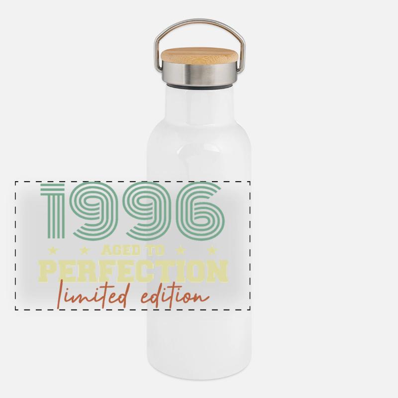 Panorama Thermosflasche mit Bambusdeckel