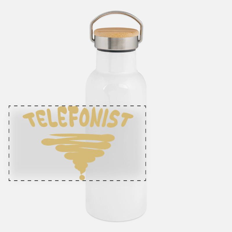 Occupation: Telephone operator Panoramic Thermal Bottle with Bamboo Lid