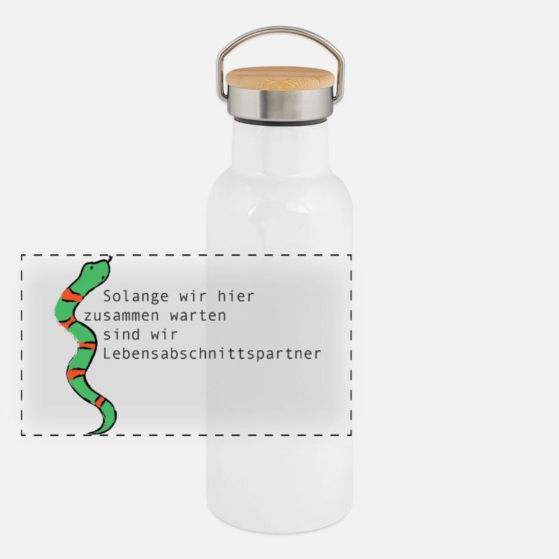 LIFE STAGE PARTNER Panoramic Thermal Bottle with Bamboo Lid