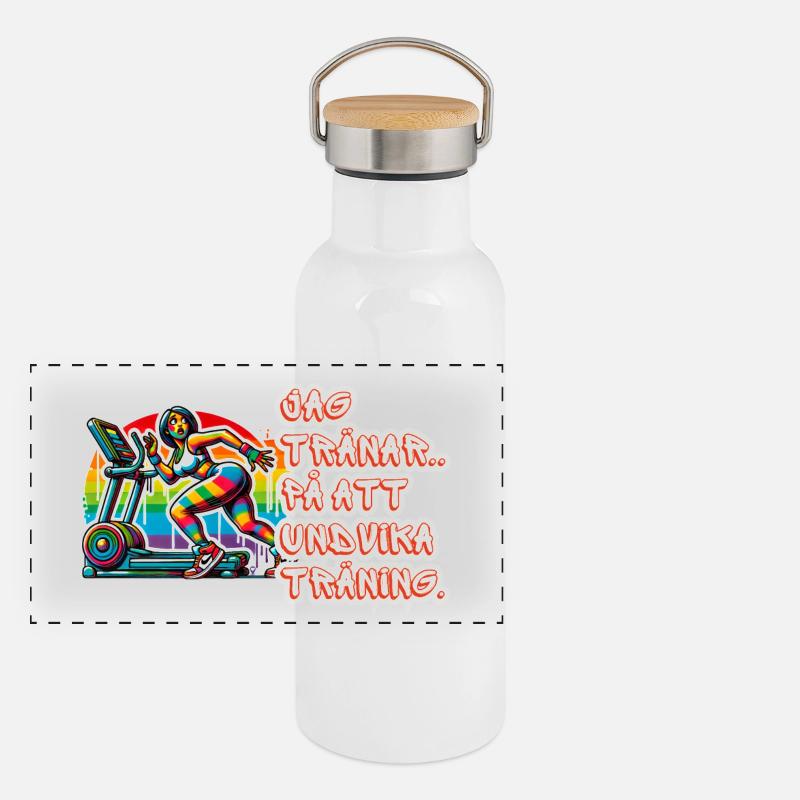 I practice avoiding exercise Panoramic Thermal Bottle with Bamboo Lid