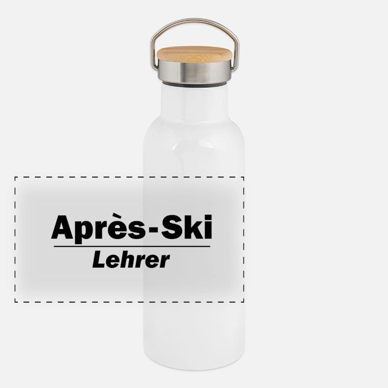 Après-ski instructor Panoramic Thermal Bottle with Bamboo Lid