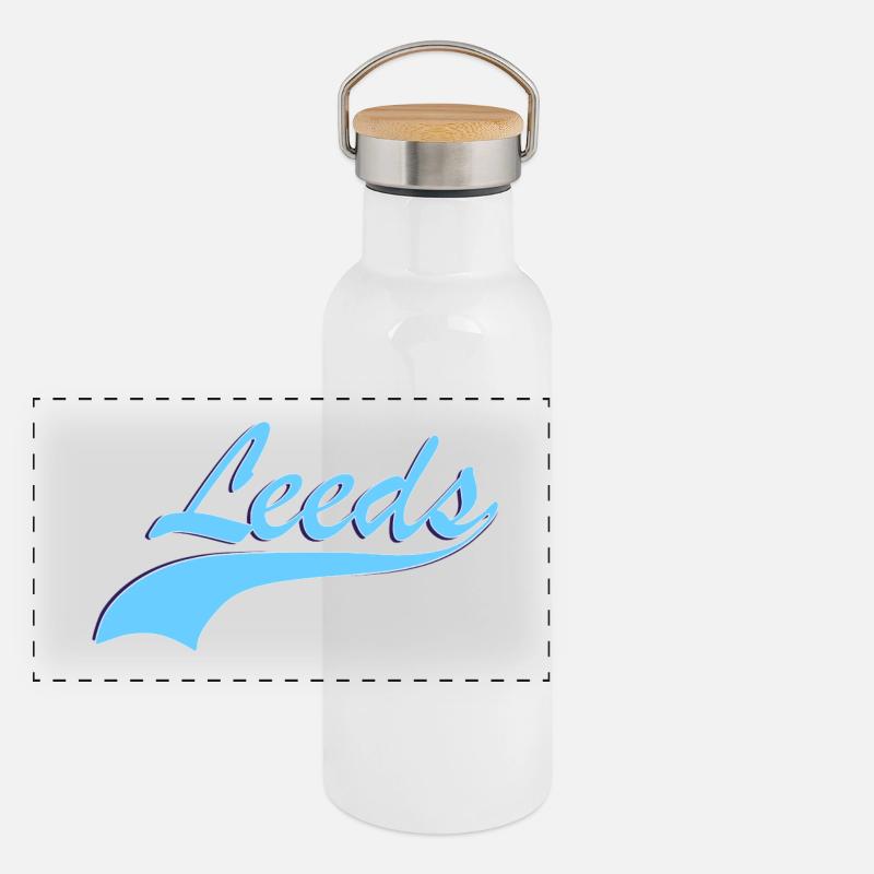 Leeds Panorama Thermosflasche mit Bambusdeckel