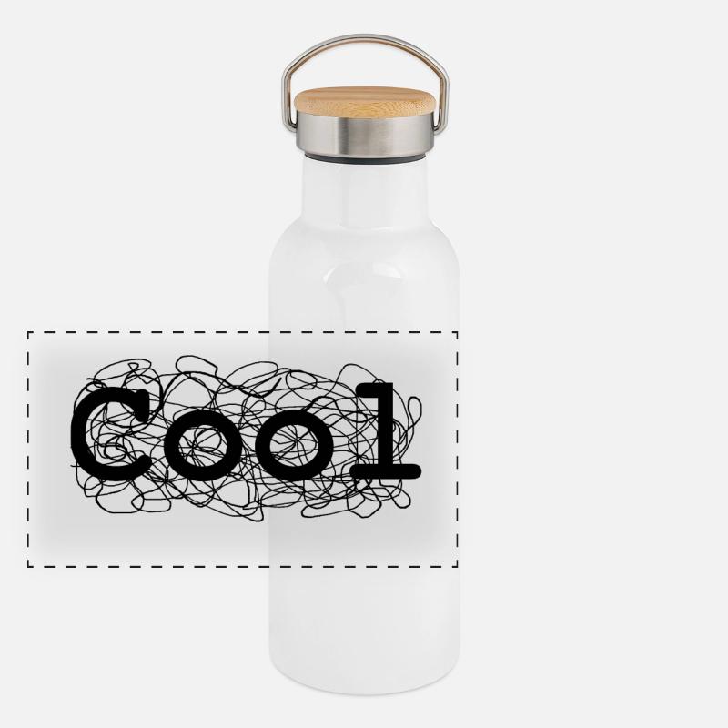 Panorama Thermosflasche mit Bambusdeckel