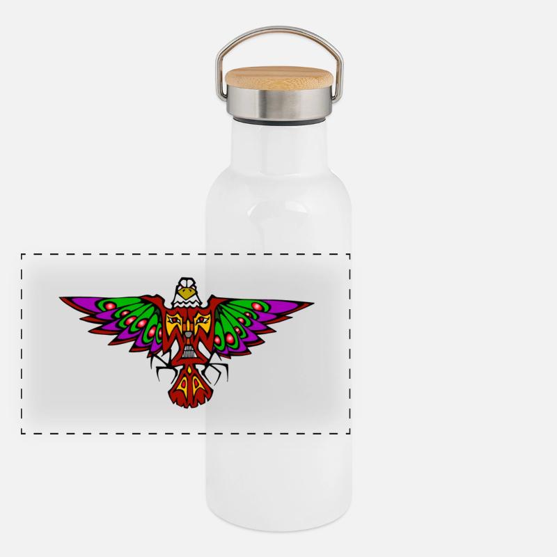 Tribal Eagle 3 Gourde isotherme avec bouchon en bambou