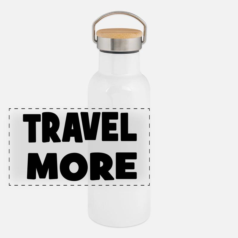 Voyage Gourde isotherme avec bouchon en bambou