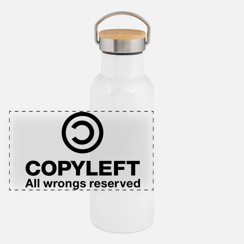 Copyleft All wrongs reserved Panoramic Thermal Bottle with Bamboo Lid