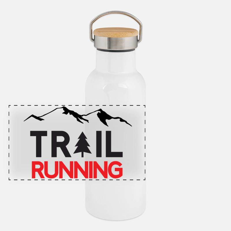 Trail Running Gourde isotherme avec bouchon en bambou