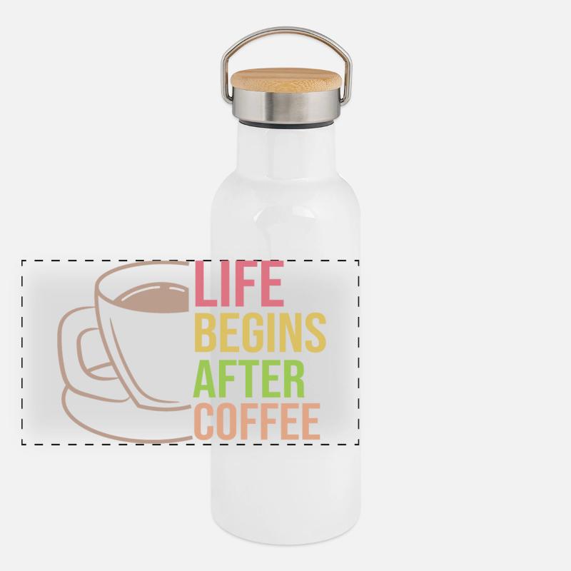 Kaffekop statement kaffedrik koffein Termoflaske med bambuslåg